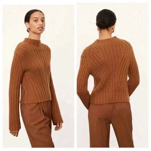 NWT Vince Wool/Cashmere Transfer Crewneck Sweater size XS